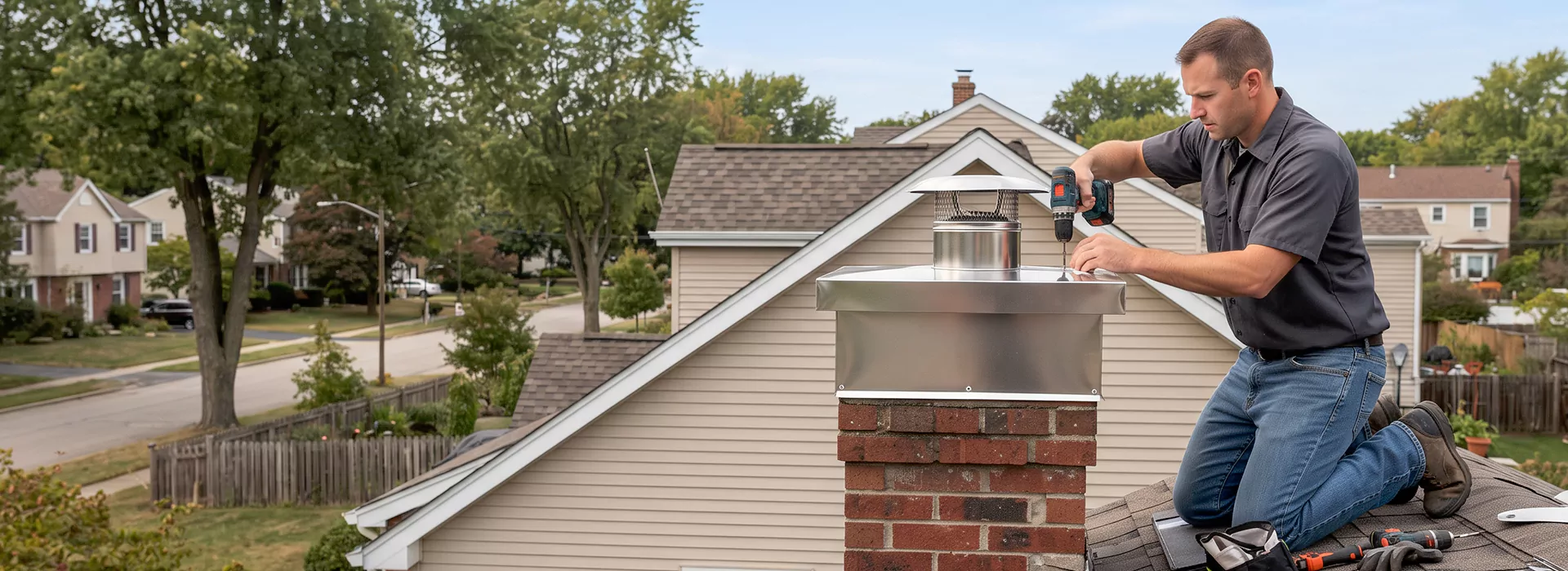 Chimney Chase Cover Installation Edison, NJ
