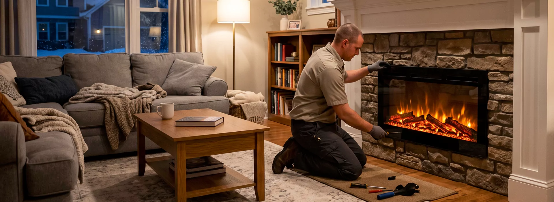 Electric Fireplace Installation Edison in Edison