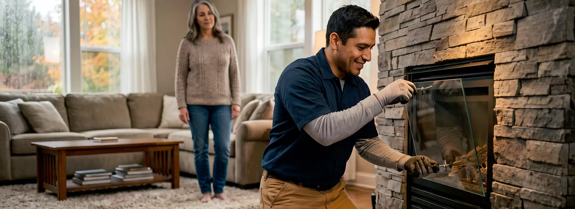 Fireplace Glass Replacement in Edison, NJ