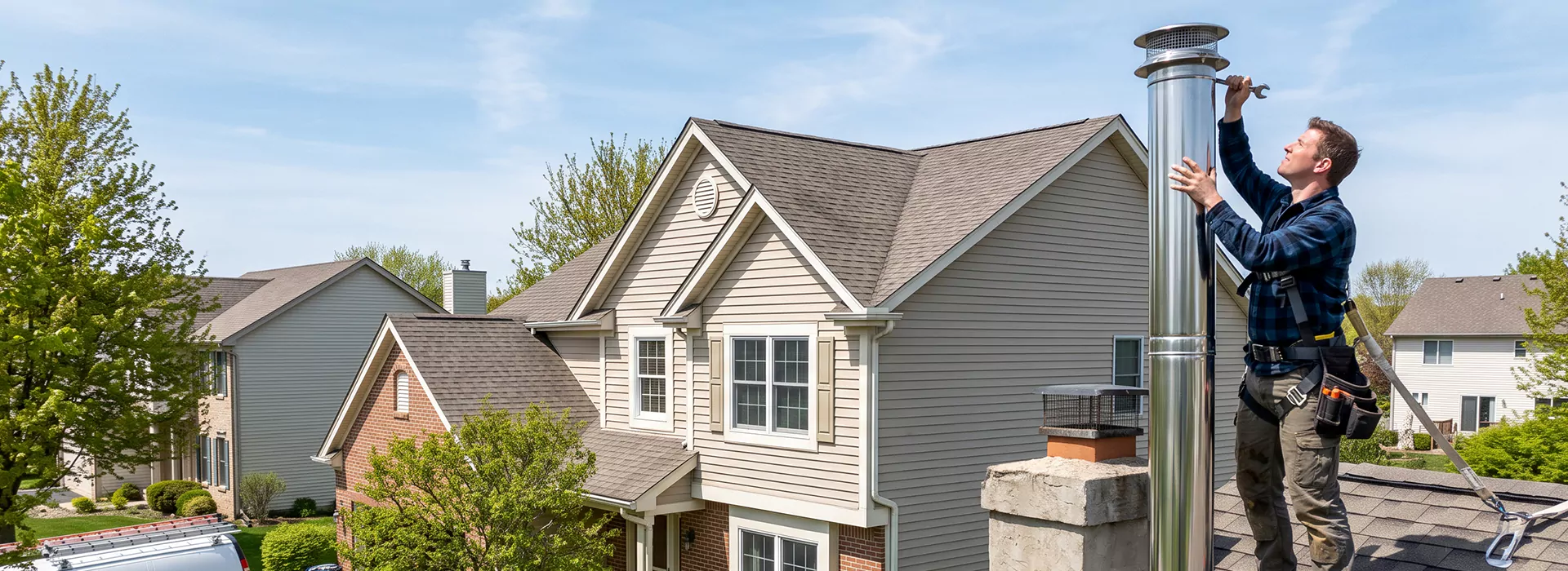 Metal Chimney Installation in Edison