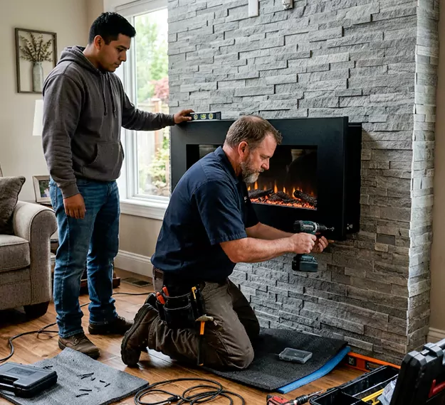 Certified Floating Fireplace Installation Company: Your Local Floating Mantel Installer in Edison, NJ