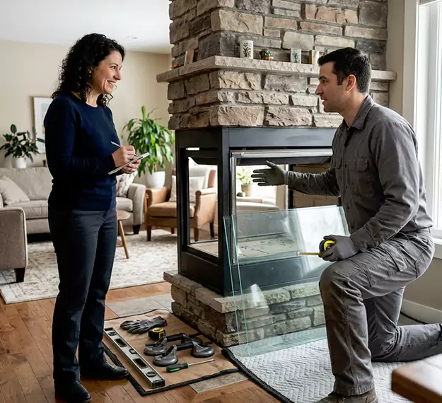 Certified Fireplace Glass Installation Company: Your Local Fireplace Glass Door Installer in Edison, NJ