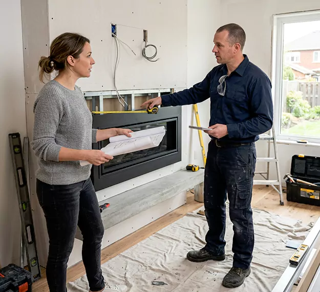 Why Edison Homeowners Choose Our Floating Fireplace Installation Team?