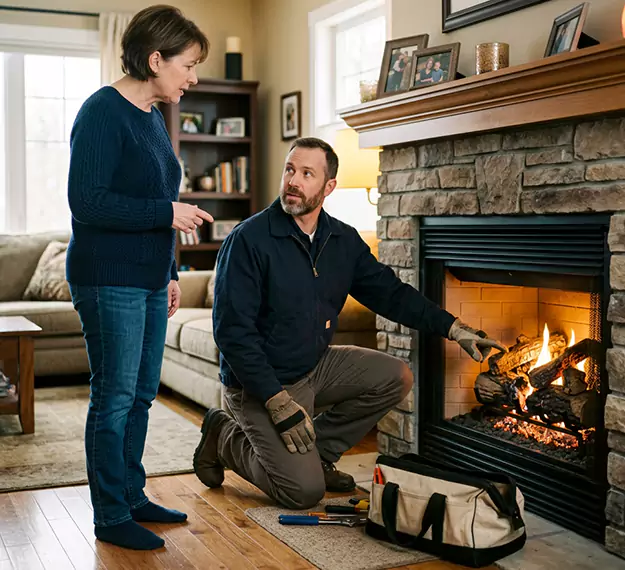 Why Edison Homeowners Choose Our Gas Fireplace Logs Team?