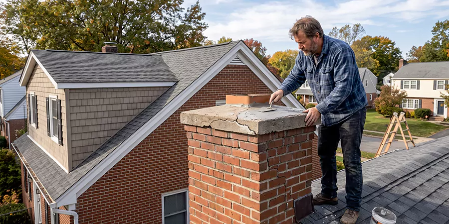 Brick Chimney Crown Repair Edison