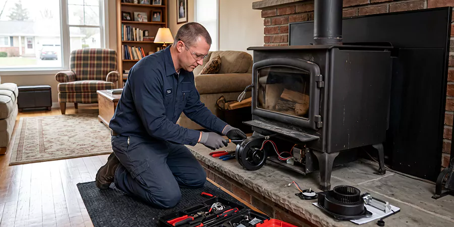 Wood Stove and Gas Fireplace Fan Repair Edison