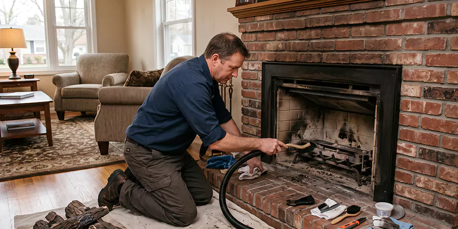 Gas Fireplace Restoration Edison