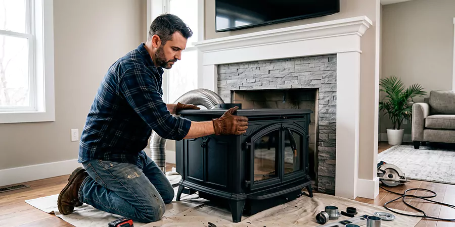 Cast Iron Fireplace Insert Installation Edison