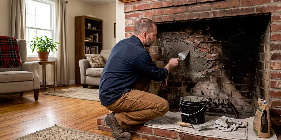 Modern Fireplace Refacing Edison
