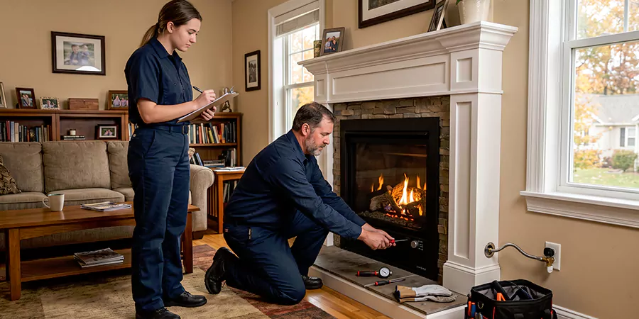 Fireplace Gas Line and Hookup Edison