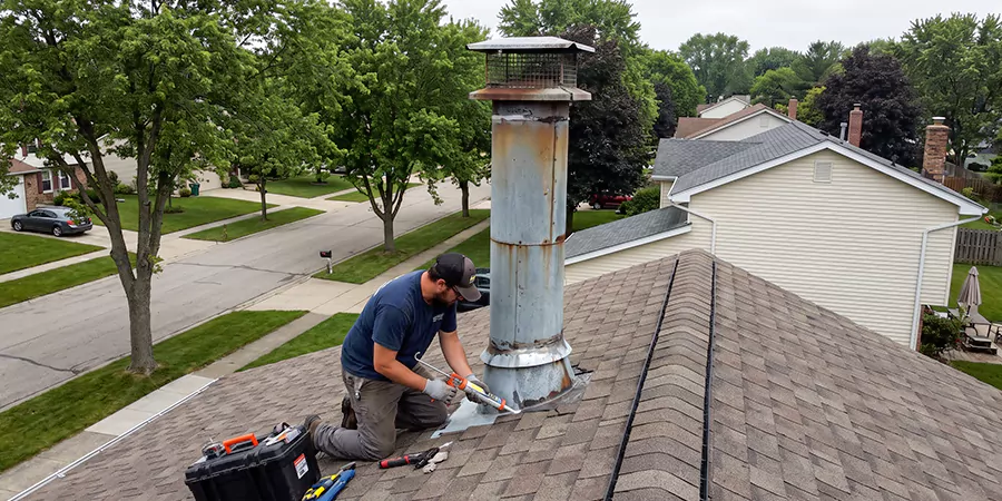 Stone, Stucco, and Metal Chimney Leak Repair Edison