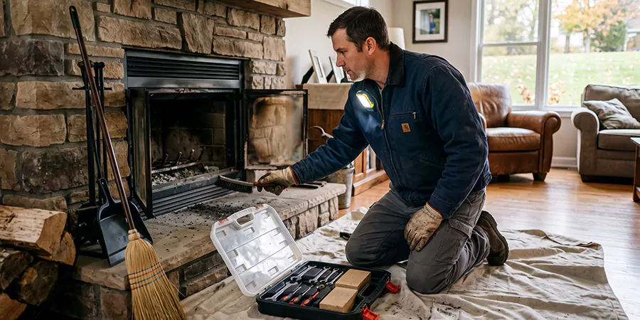 Wood Fireplace Repair in Edison